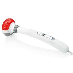 Masajor manual Medisana HM 886, alb și roșu, cu capete de masaj interschimbabile - Frumusețe și sănătate