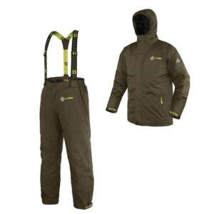 Delphin WinTREK téli horgászruha szett, zöld színben sárga elemekkel, M méret - Horgász ruházat