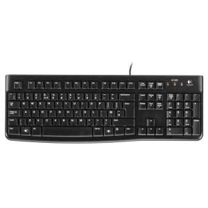 Tastatură Logitech K120 cu fir USB, neagră, layout maghiar - Logitech Tastaturi