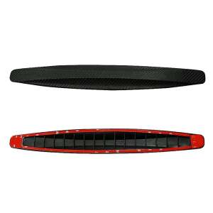 2 benzi de protecție pentru bara de protecție a mașinii, aspect din fibră de carbon, spatele adeziv - Protecții pentru marginile ușilor auto