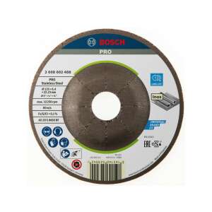 BOSCH Tisztítókorong rozsdamentes acélhoz 125 x 6,0 x 22,2 mm hajlított AS 30 S INOX BF