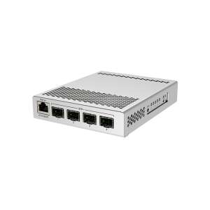 Mikrotik CRS305-1G-4S+IN Cloud Router Switch 1x1000Mbps + 4x10Gbit SFP+, Menedzselhető, Asztali - CRS305-1G-4S+IN 39231475 