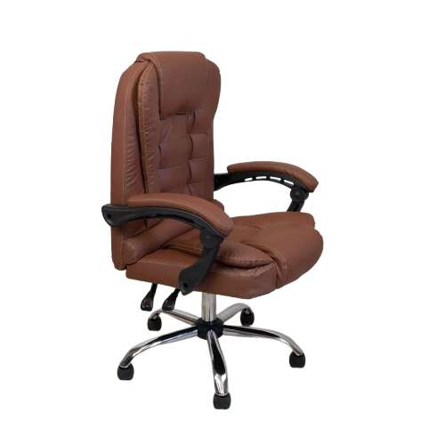 Ergonomikus Irodasi Forgószék - Barna Műbőr