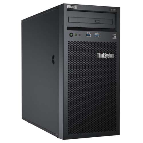 Lenovo Tower-Server thinksystem st50 (3,5"). 4c e-2224g 3.5ghz, 1x16gb, 2x 480gb ssd, software raid. 7Y481007EA/4Y 39231698