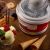 Ariete Party Time Ice Cream Maker with ice cream and waffle cones