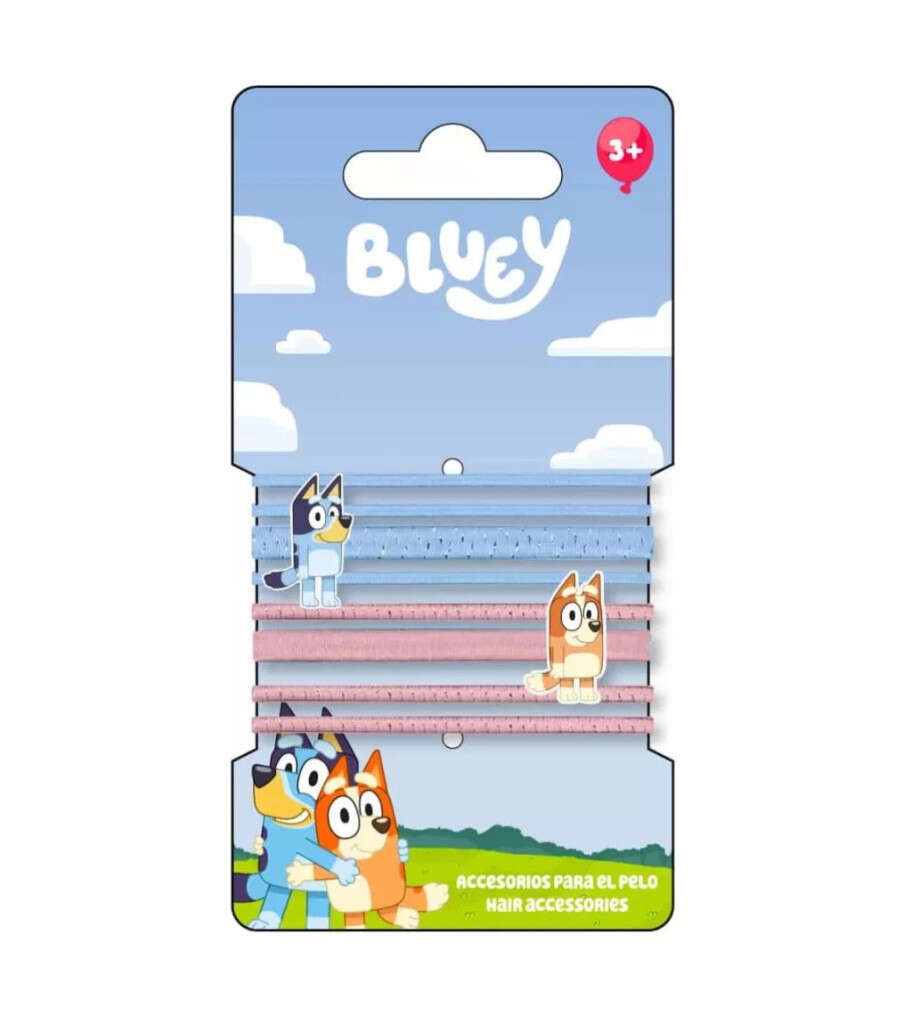 Set 8 elastice pentru par Bluey Albastru