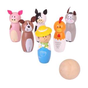 Farm Animals Bowling Set 108890058 - Bigjigs