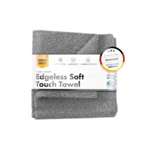 Mikrovláknová utierka Chemicalworkz Edgeless Soft Touch, 500 GSM, sivá, ideálna pre detailovanie a umývanie auta bez vody - Utierky z mikrovlákna