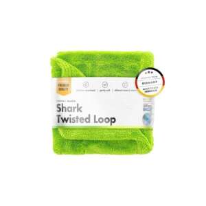 Prosop de uscare din microfibra Chemicalworkz Shark Twisted Loop, verde, 1400GSM, 40x40cm - ChemicalWorkz Lavete din microfibre