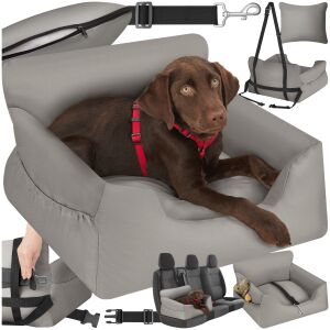 Milow Dog Car Seat, Padded, with Safety Belt 118560750 - Dog Bed
