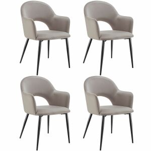 Sachel Velvet Upholstered Chair, 120 kg 130247618 - Dining chair