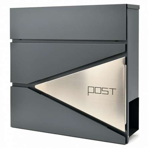 D3693 Rozsdamentes acél/antracit postaláda 108889959 - Postaláda