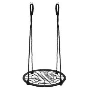 Springos Fészek hinta, Hálós típusú, Maximum 180 kg, 100 cm, Fekete