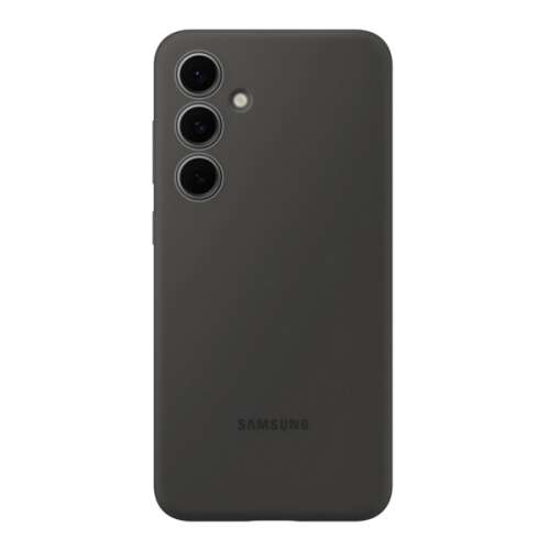Fekete szilikon telefontok Samsung Galaxy S24 FE-hez