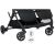 Fill Duo double stroller folded, wheel and suspension detail