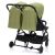 Fill Duo double stroller rear view, olive green