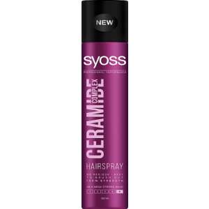 Syoss Ceramide Complex Haarspray, 300 ml, starker Halt, kein Rückstand, leicht auszubürsten, schützt das Haar vor Feuchtigkeit und UV-Strahlen - Haarstyling