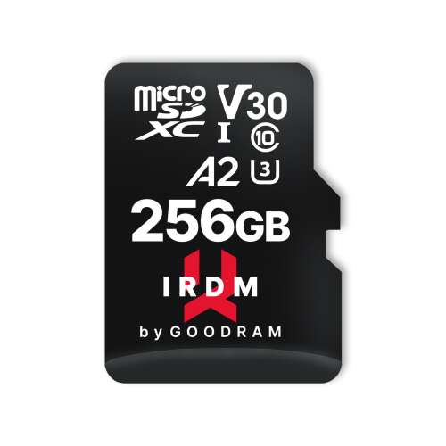 Goodram Speicherkarte microsdxc 256gb uhs-i u3 v30 + Adapter, irdm IR-M2AA-2560R12