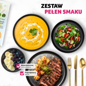 Una - Zestaw Naczyń Kamionkowych - 24 elementy 112290062 - Serwis obiadowy