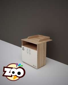 Todi Zoo 2 ajtós Komód #sonoma-tölgy-krém 30313427
