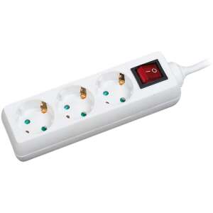 LogiLink 3-as Schuko Elforgatható Dugalj Elosztó - 1,4m