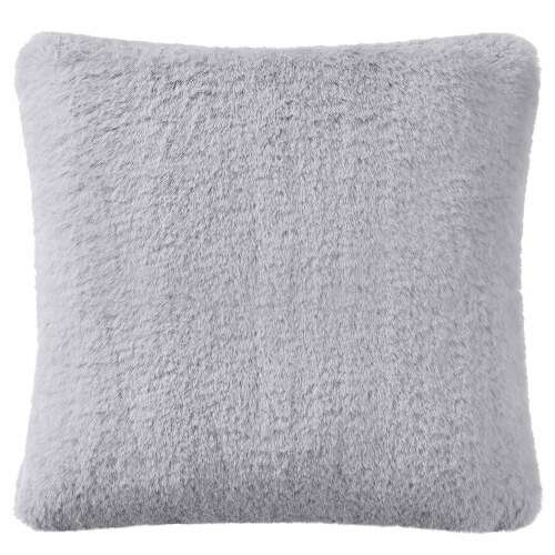 WILD THING szürke műszőrme párna, 50 x 50 cm