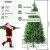 Injection-molded artificial Christmas tree with metal stand 138344271