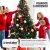 Injection-molded artificial Christmas tree with metal stand 138344271