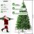 Injection-molded artificial Christmas tree with metal stand 138344271