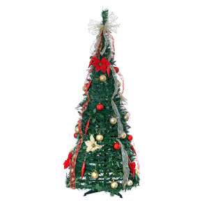Pop-up Karácsonyfa - Előre Díszített - 150 cm