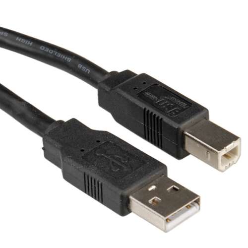 Roline 11.02.8808 kábel USB A-B összekötő USB A (Male) to USB B (Male) 80cm