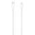Cablu Apple USB-C la Lightning, alb