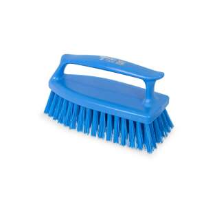 Perie manuală Igeax albastră cu mâner, pentru curățarea suprafețelor de lucru, grătarelor, suprafețelor de prelucrare a alimentelor, pieselor de mașini - Perie de curățare