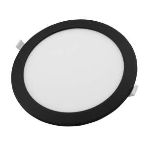 LED панел Commel, кръгъл, 18W, черен, 220mm, вграден таванен осветител - Лампи и осветление