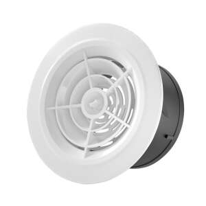 Grilă de ventilație rotundă Commel Légtechnikai, 95mm, albă, reglabilă, închisă - Ventilator de ventilație