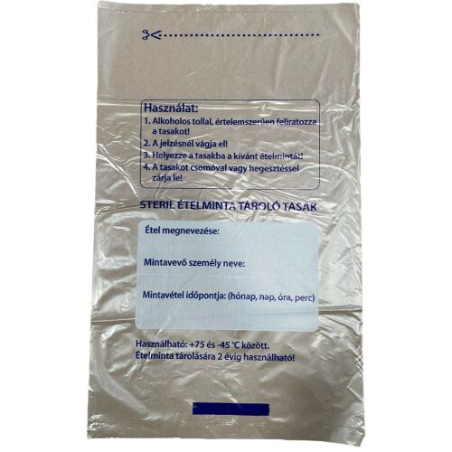 Glossy sterile Lebensmittelproben-Aufbewahrungsbeutel, 20x36 cm, 1000 Stück Packung