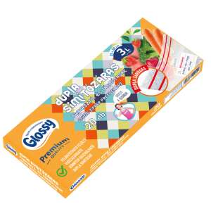 Glossy Premium Quality 20 balení 3L mraziacich a skladovacích vreciek s dvojitým zipsom - Sáčky a vrecká do domácnosti