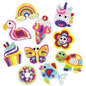 Galt Perfect Patches craft kit, 10 pre-cut felt patches for decorating clothes, bags, and backpacks - Galt