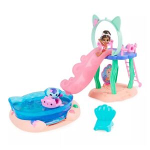 Zestaw Gabby's Dollhouse Purr-ific Pool z figurkami Gabby i Syrenki - Spin Master