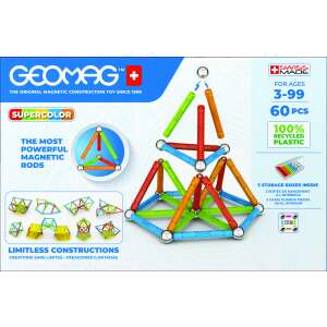 Geomag Supercolor mágneses építőjáték, 60db-os 109057151 - Geomag
