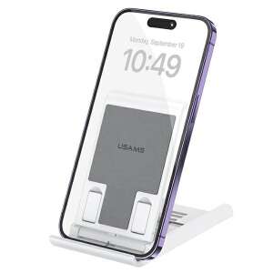 USAMS ZJ073 Összecsukható Tablet/Telefon Állvány - Fehér