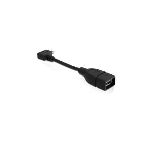 Kabel Blackbird USB 2.0 Micro-B męski do USB 2.0-A żeński OTG, 90 stopni, 11cm - Kabel USB