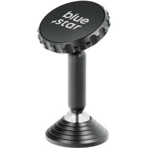 Magnetyczny uchwyt na telefon Blue Star Long Stick, czarny, do samochodu lub biurka - Biurkowy uchwyt na telefon
