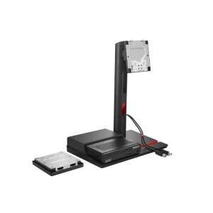 Lenovo ThinkCentre TIO Flex Stand, Monitorständer für Tiny PC, VESA-Montage, höhenverstellbar, Kabelmanagement, mit Tiny PC - Ständer für Monitoren