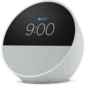 Amazon Echo Spot (2024) Fehér Okos Hangszóró Óra Kijelzővel - Audio