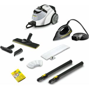 Kärcher SC 5 EasyFix Iron parownica z akcesoriami: dysza podłogowa, dysza ręczna, dysza punktowa, okrągła szczotka, system prasowania - Odkurzacz parowy