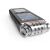 Angled view of Philips VoiceTracer DVT6115 digital voice recorder with three high-fidelity microphones.