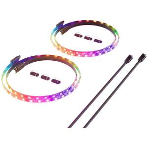 HYTE LS30 qRGB LED-Streifen, 2er Pack, 1 Meter pro Streifen, adressierbare RGB-Beleuchtung für PC - Sonstiges Computerzubehör