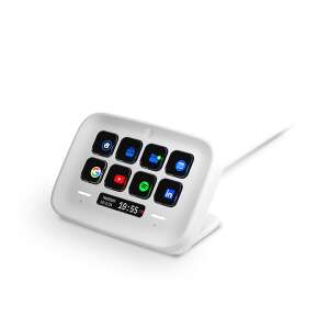 Elgato Stream Deck Neo streaming vezérlő, fehér, ferde nézet - Corsair