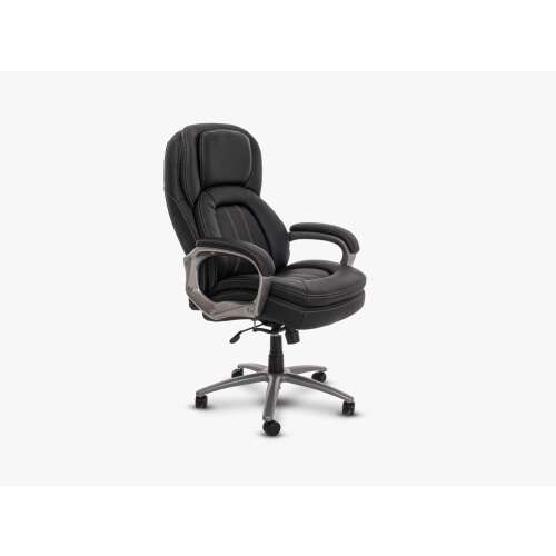 Barracuda E561 XXL fekete irodaszék, ergonomikus, magas háttámla, állítható magasság, forgó, PU kerekek 